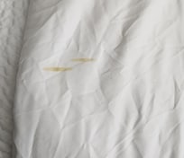 Filthy bed sheet, asked them to change it three days in a row.
