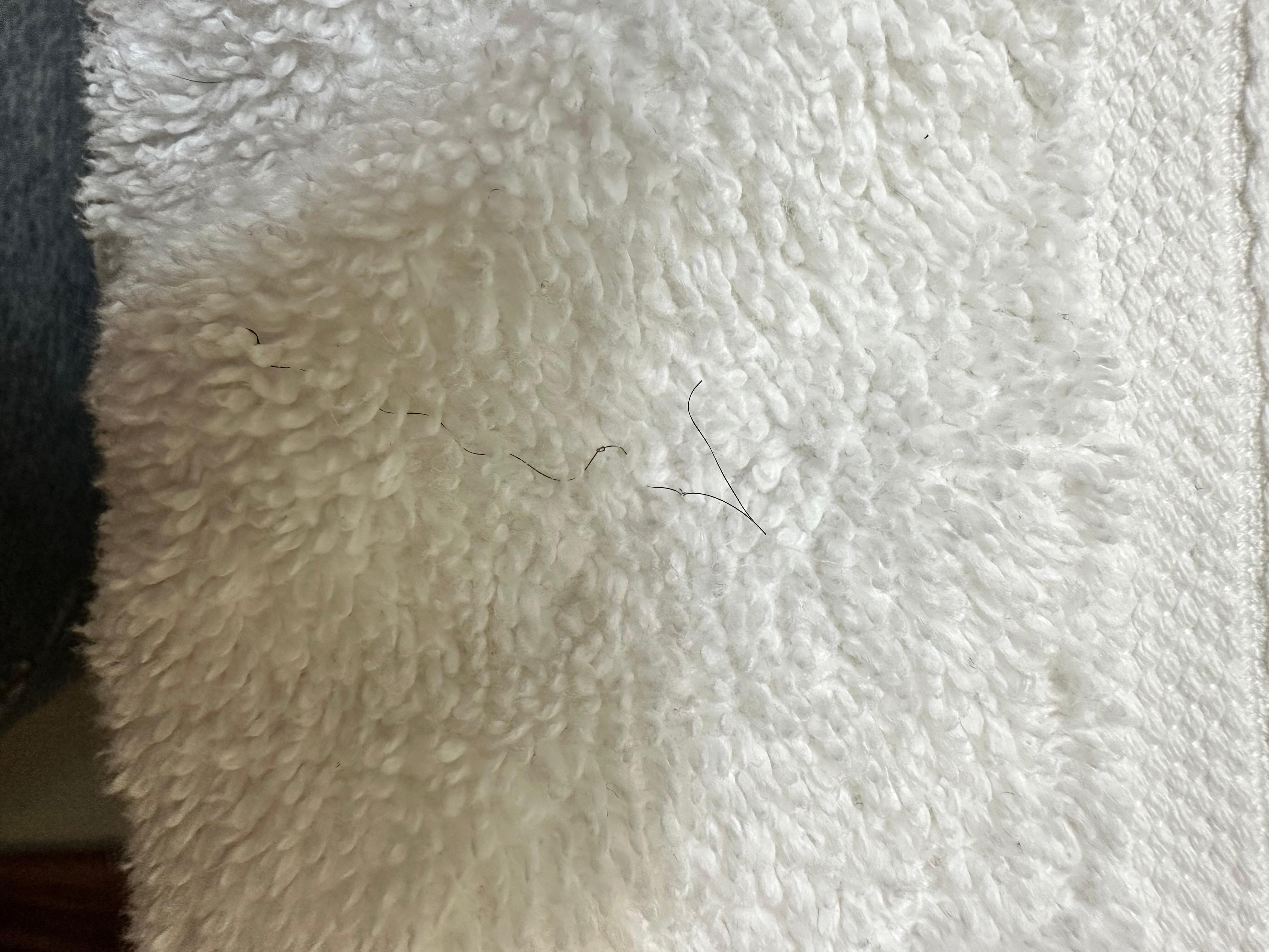 Hair in towel