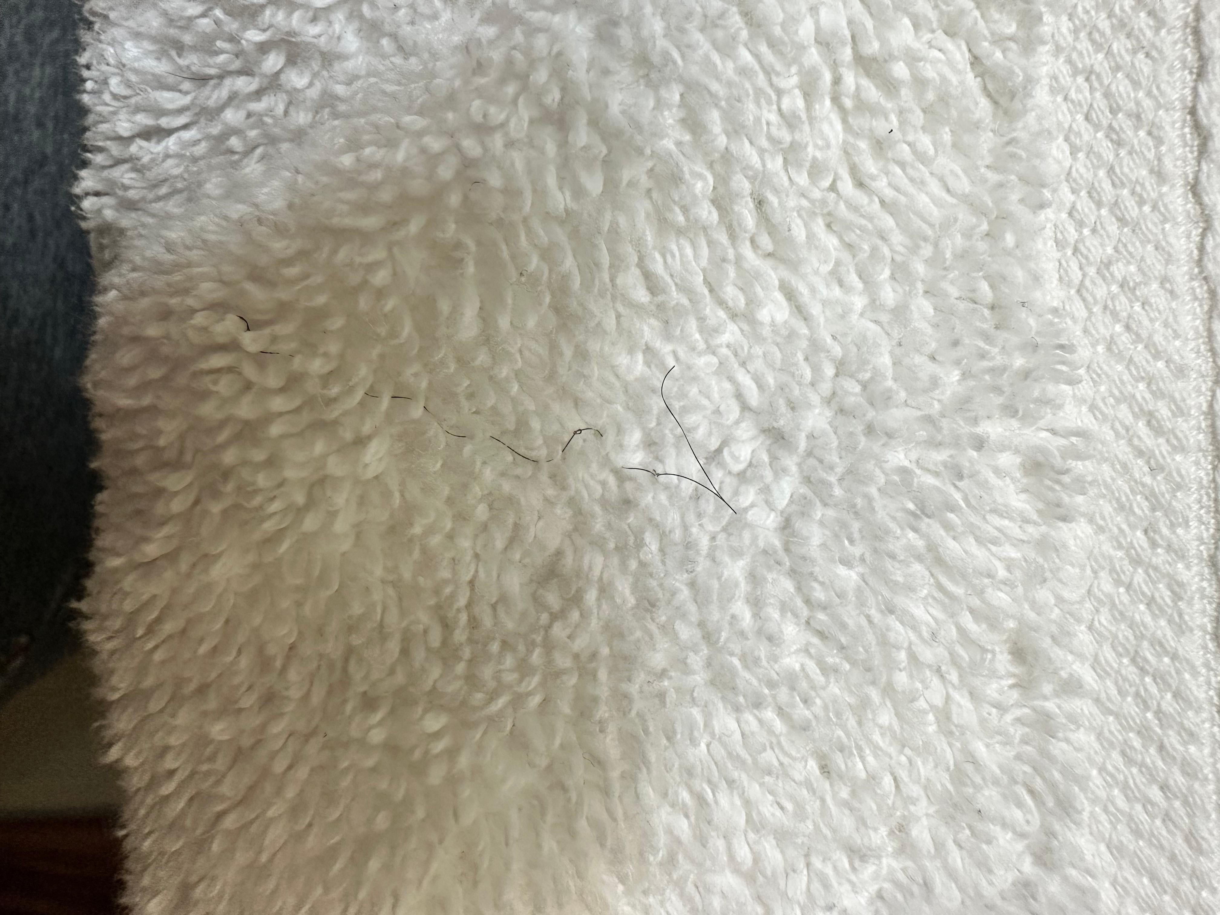 Hair in towel