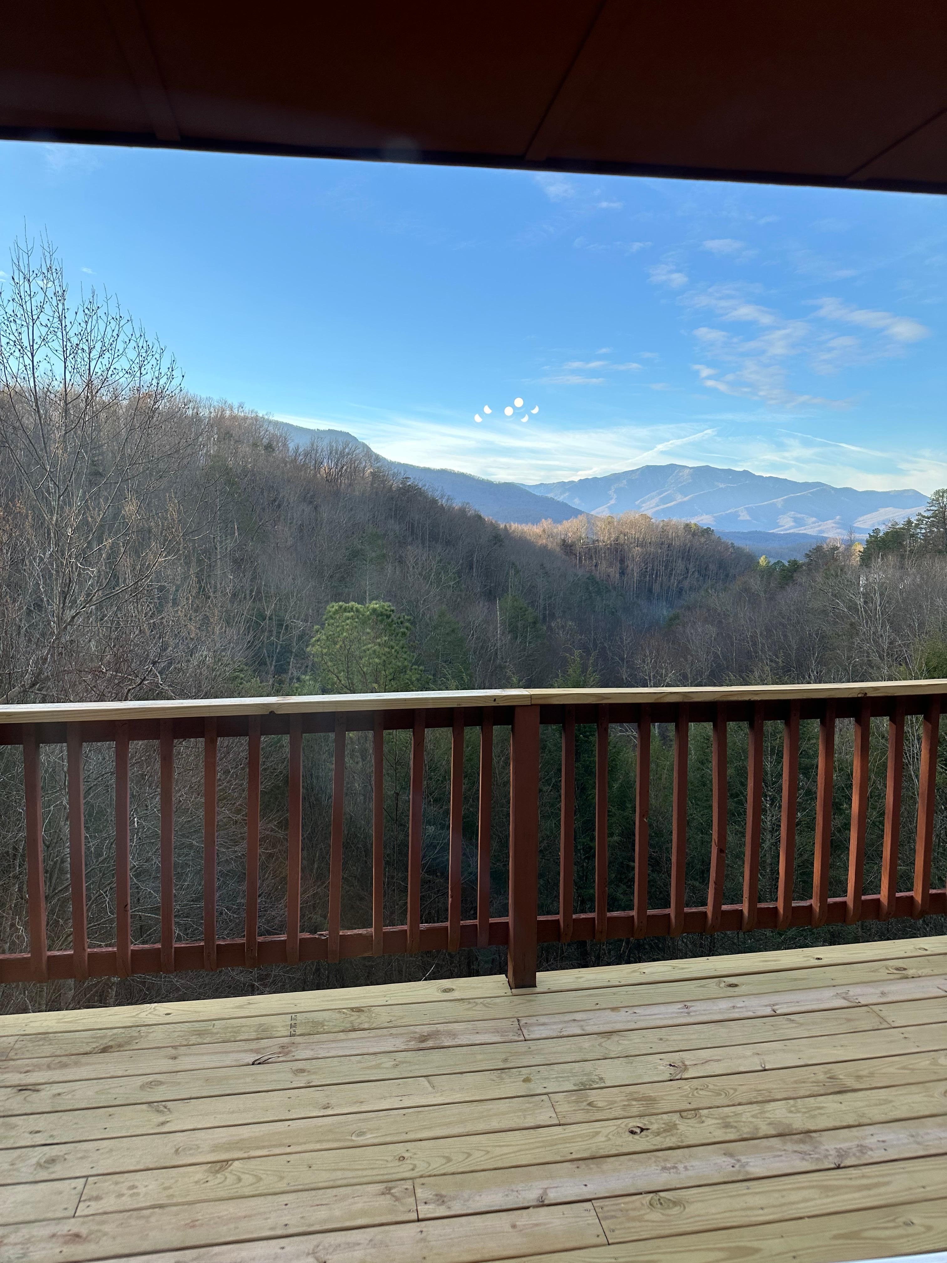 Balcony with backyard view 