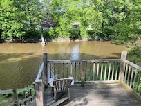 View from covered deck