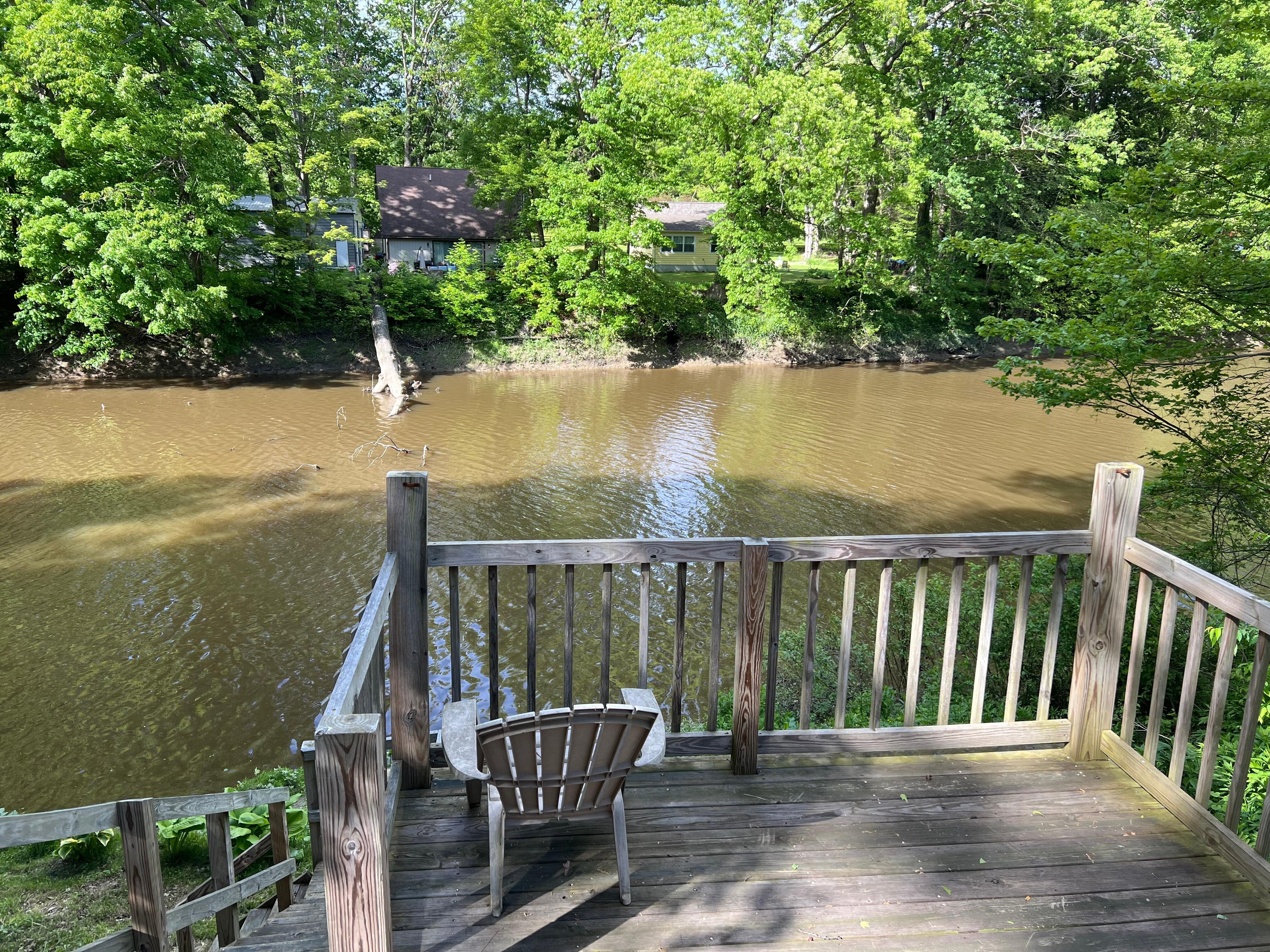 View from covered deck