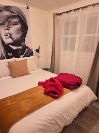 The bed was comfortable. Black out curtains are needed.