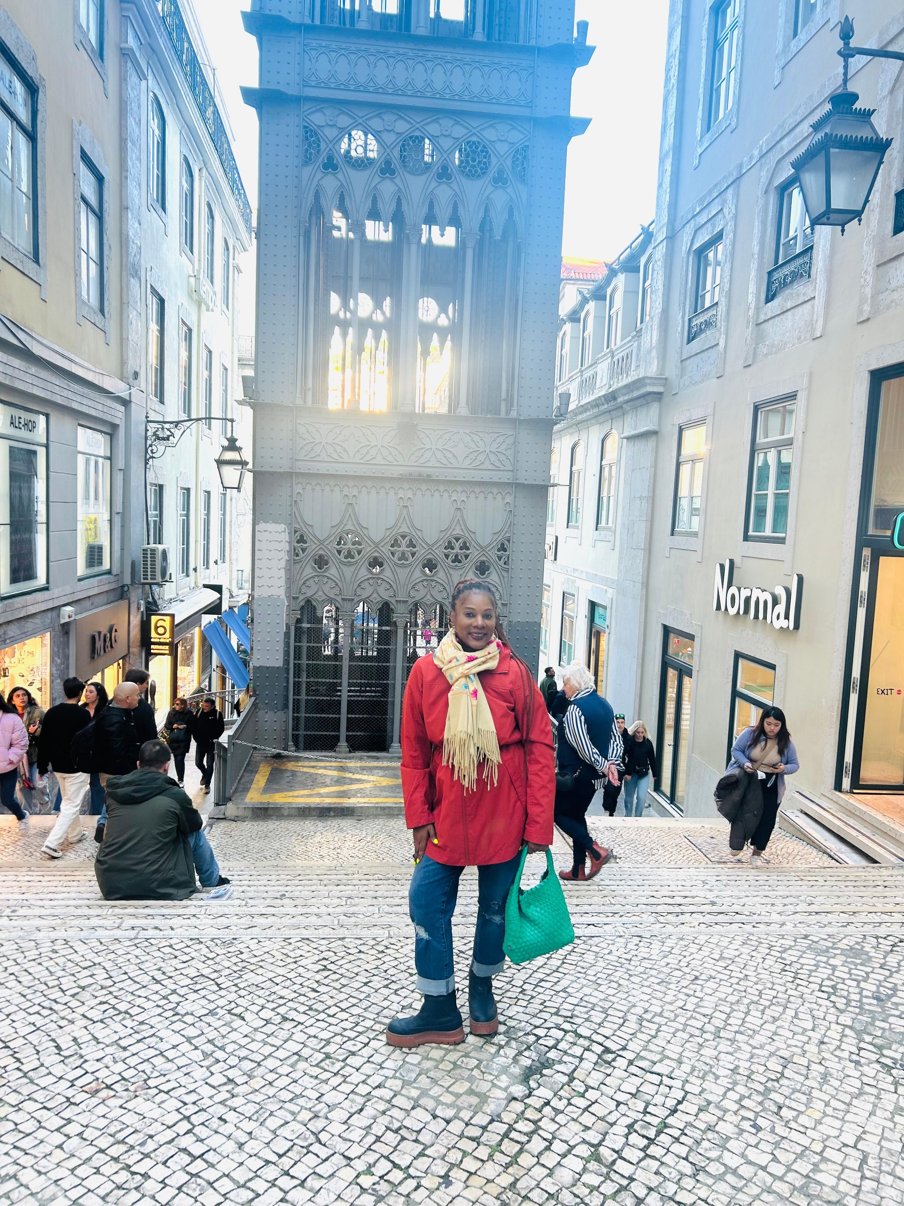 The area is beautiful and bustling. Hotel right next to this beautiful elevator 