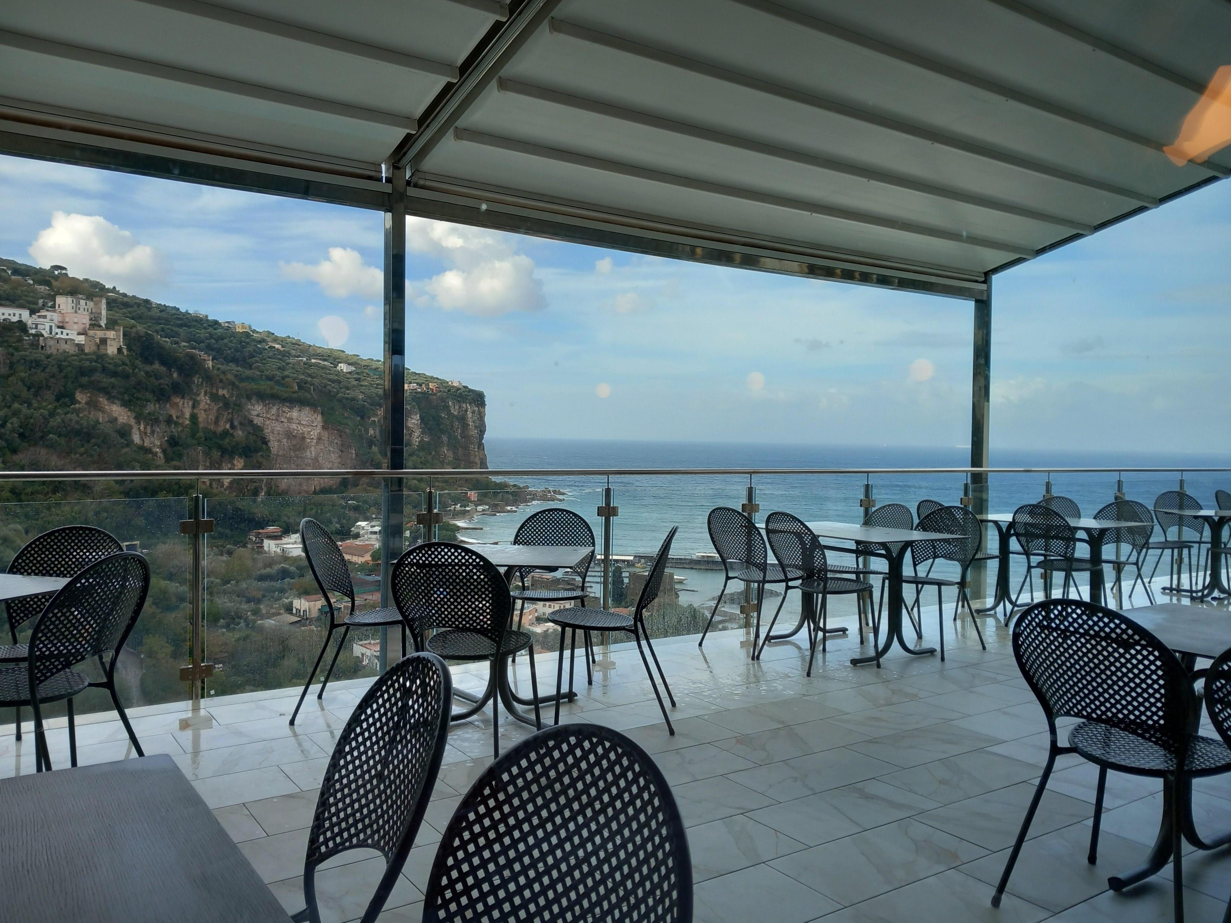 The terrace outside the dining room