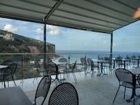 The terrace outside the dining room