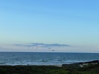 Beach view from balcony.