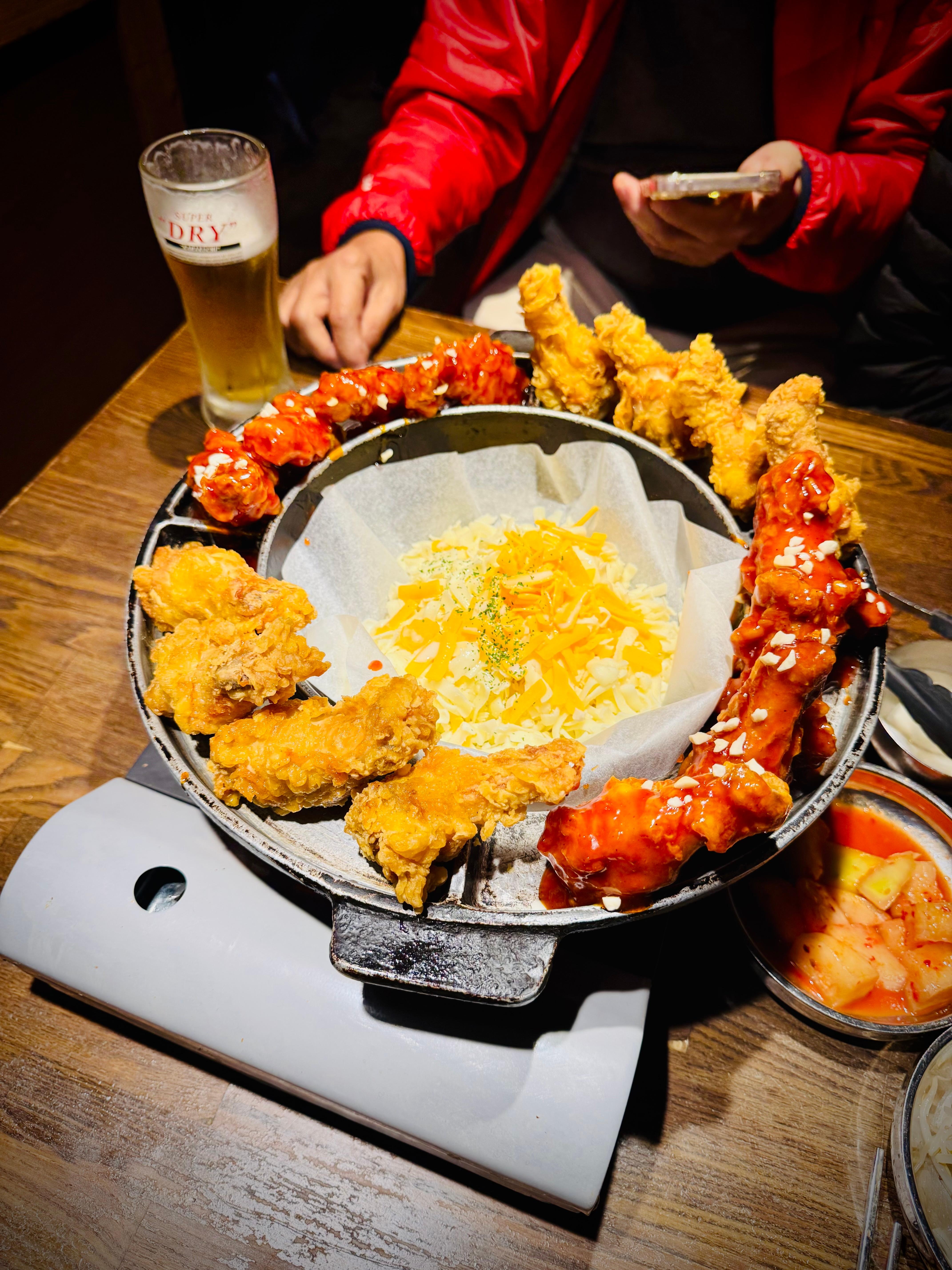 Korean food and other restaurants within walking distance.