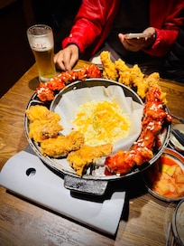 Korean food and other restaurants within walking distance.