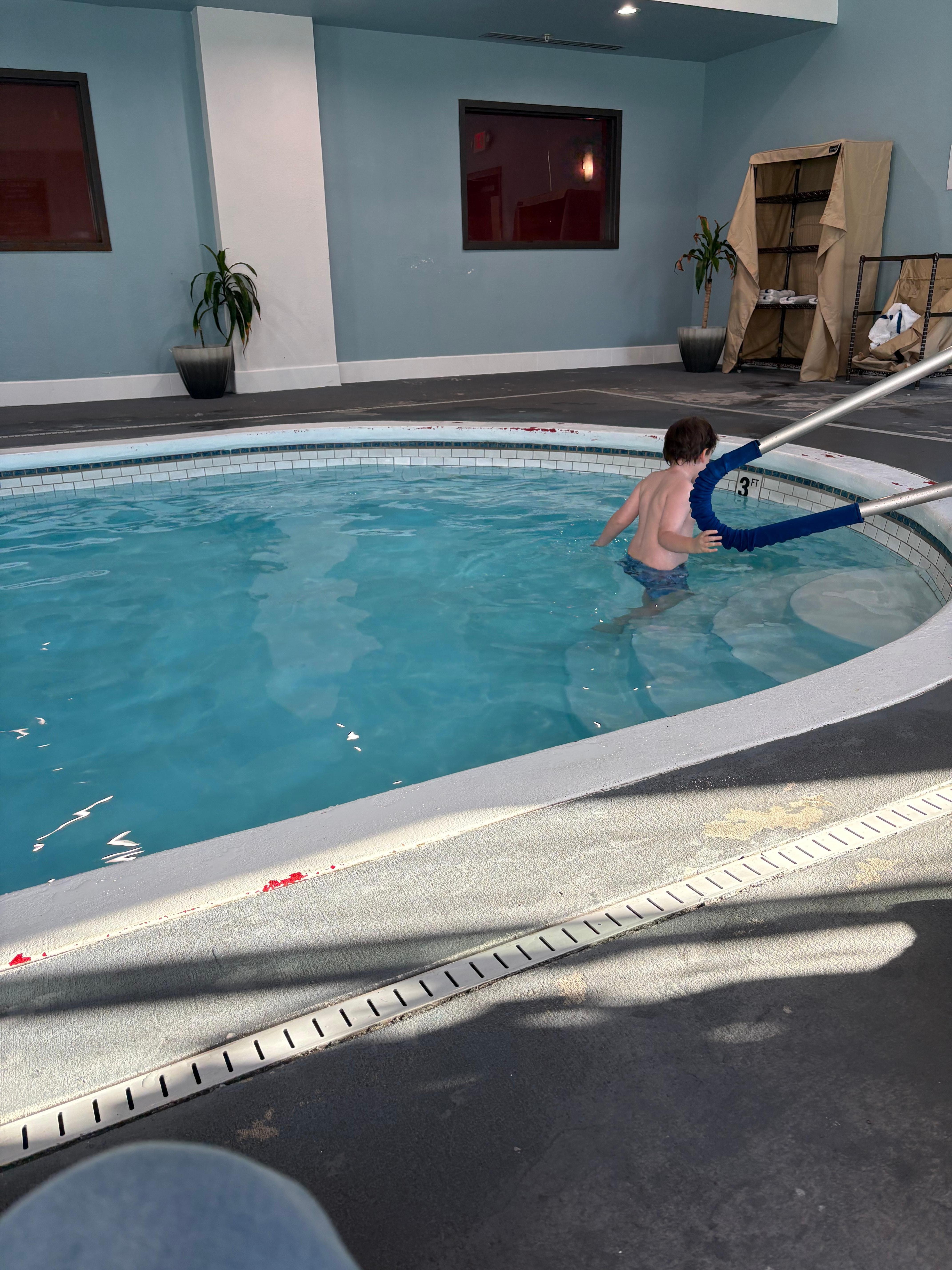 Grandson had a great time in the pool.