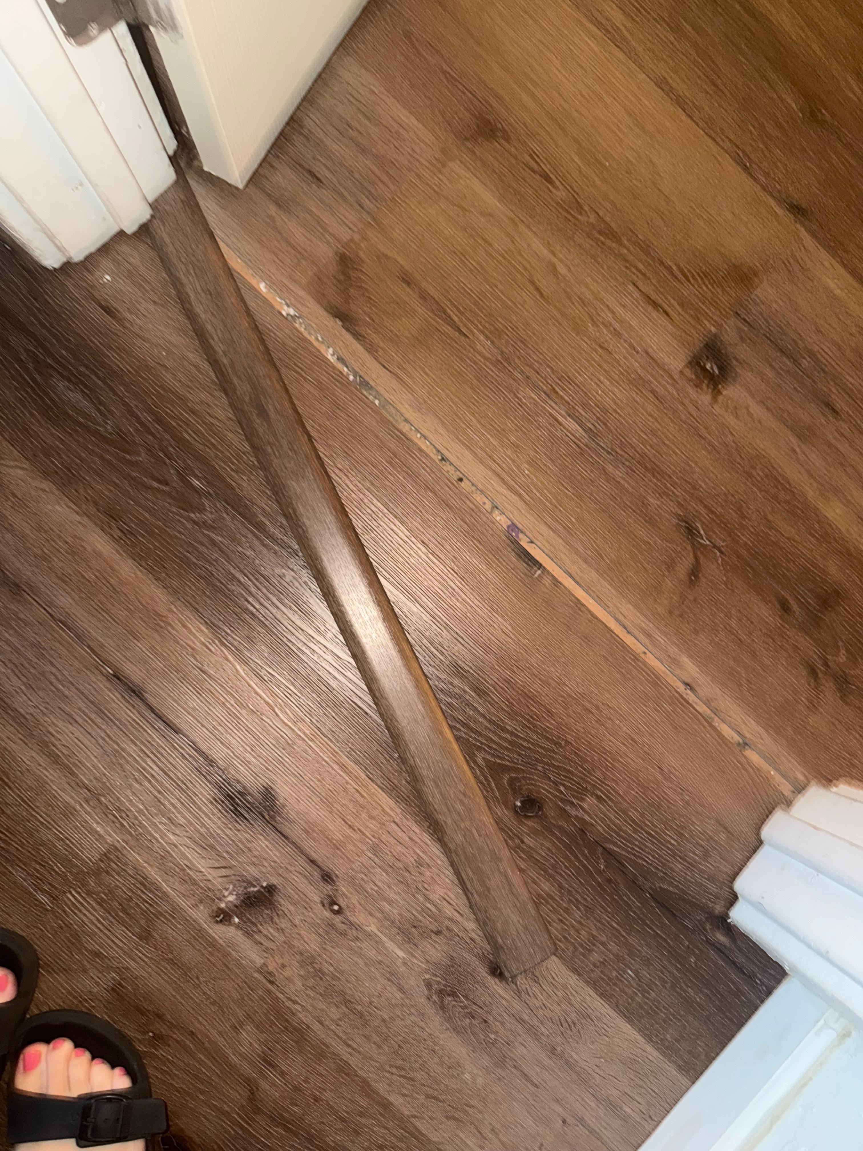 Broken flooring upstairs that myself and others kept tripping on. 