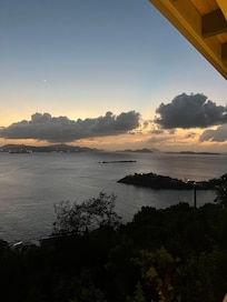 View from the covered deck