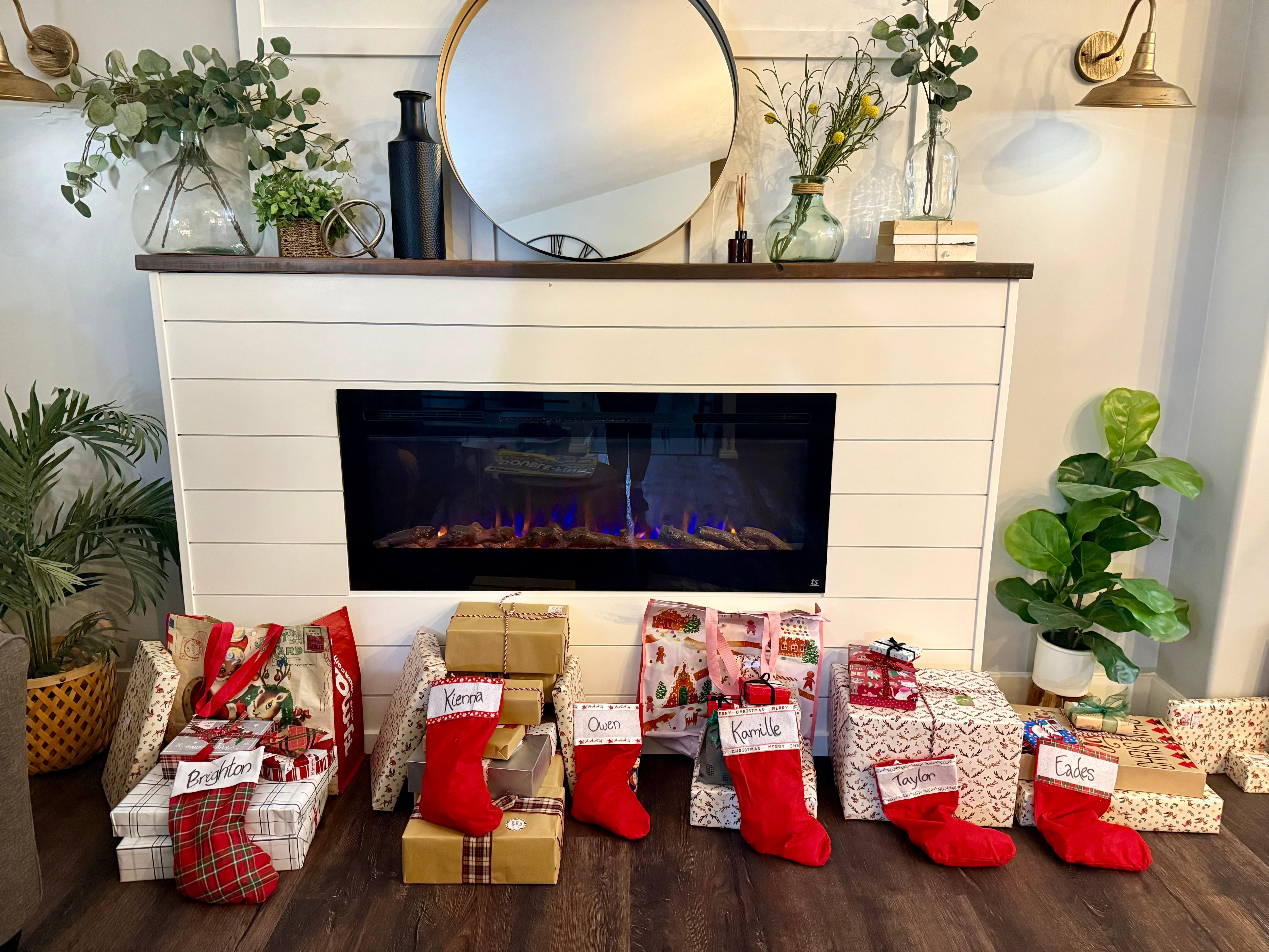 This was the perfect spot for our family to come together and have an early Christmas.