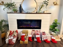 This was the perfect spot for our family to come together and have an early Christmas.