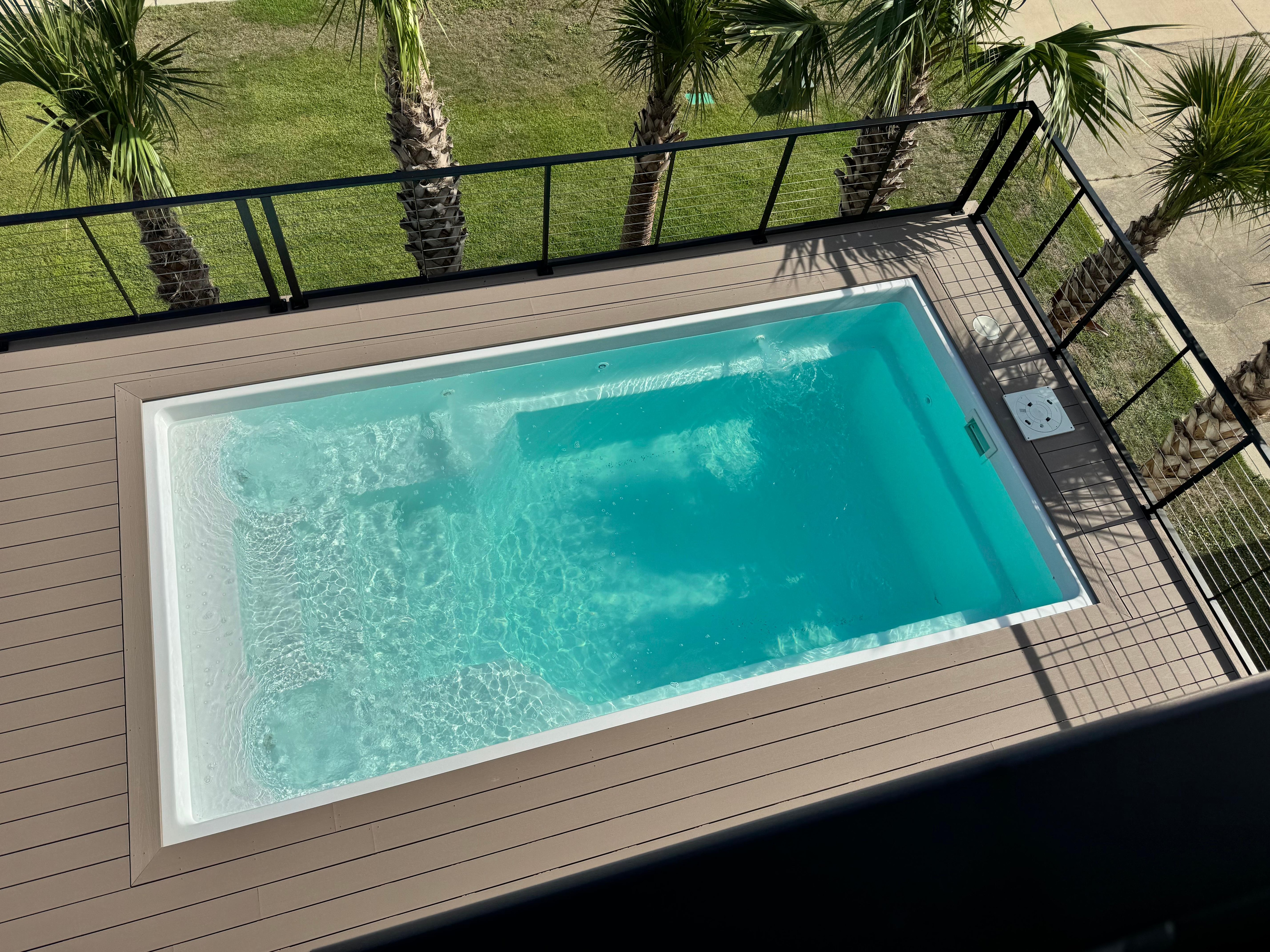 Private pool.  It’s on the second floor