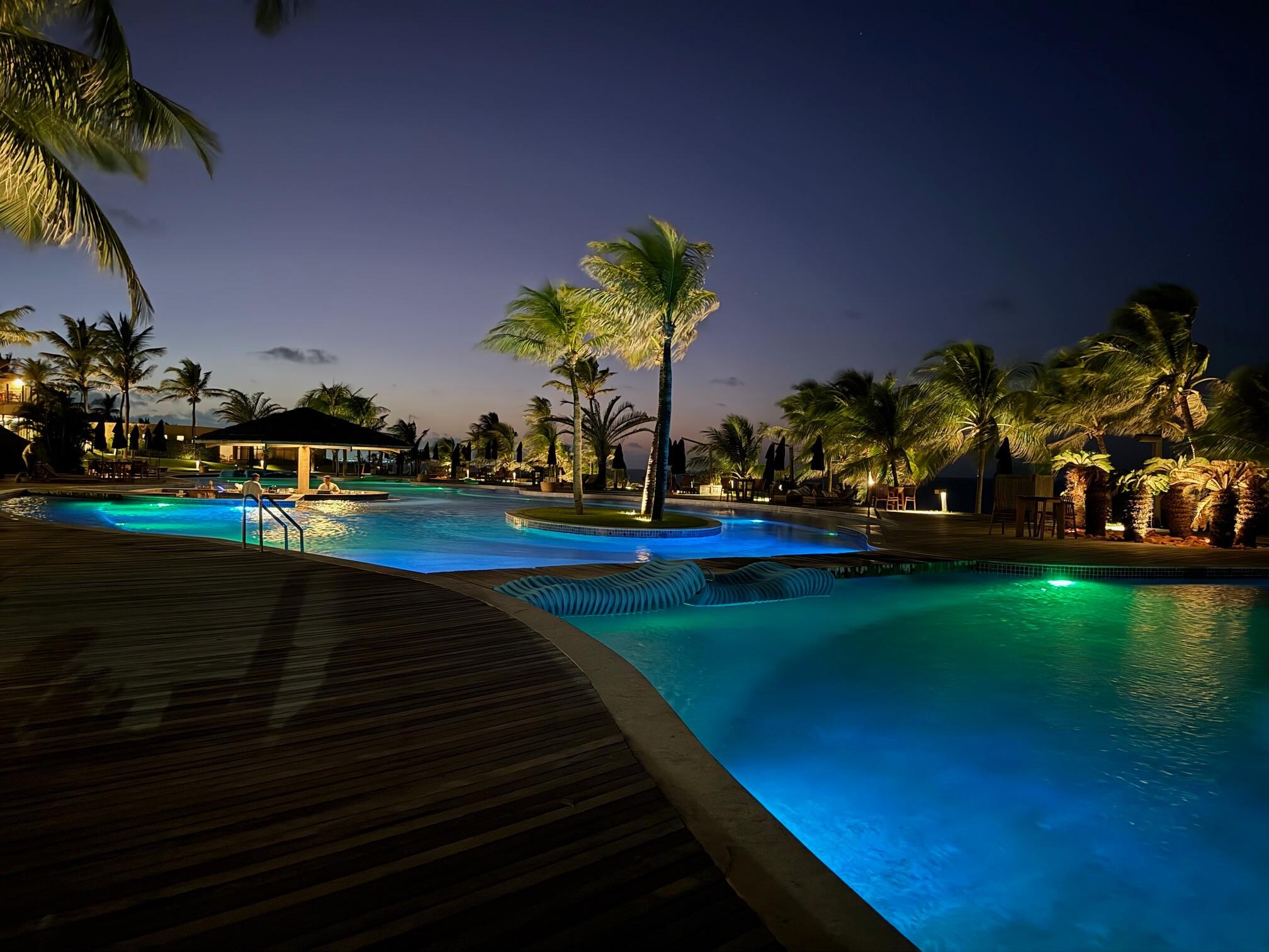 Pool at night