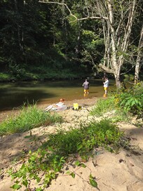 Fishing on the creek