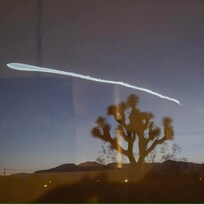 Falcon 9 launch view from front yard.