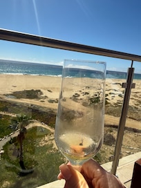 Champagne upon arrival