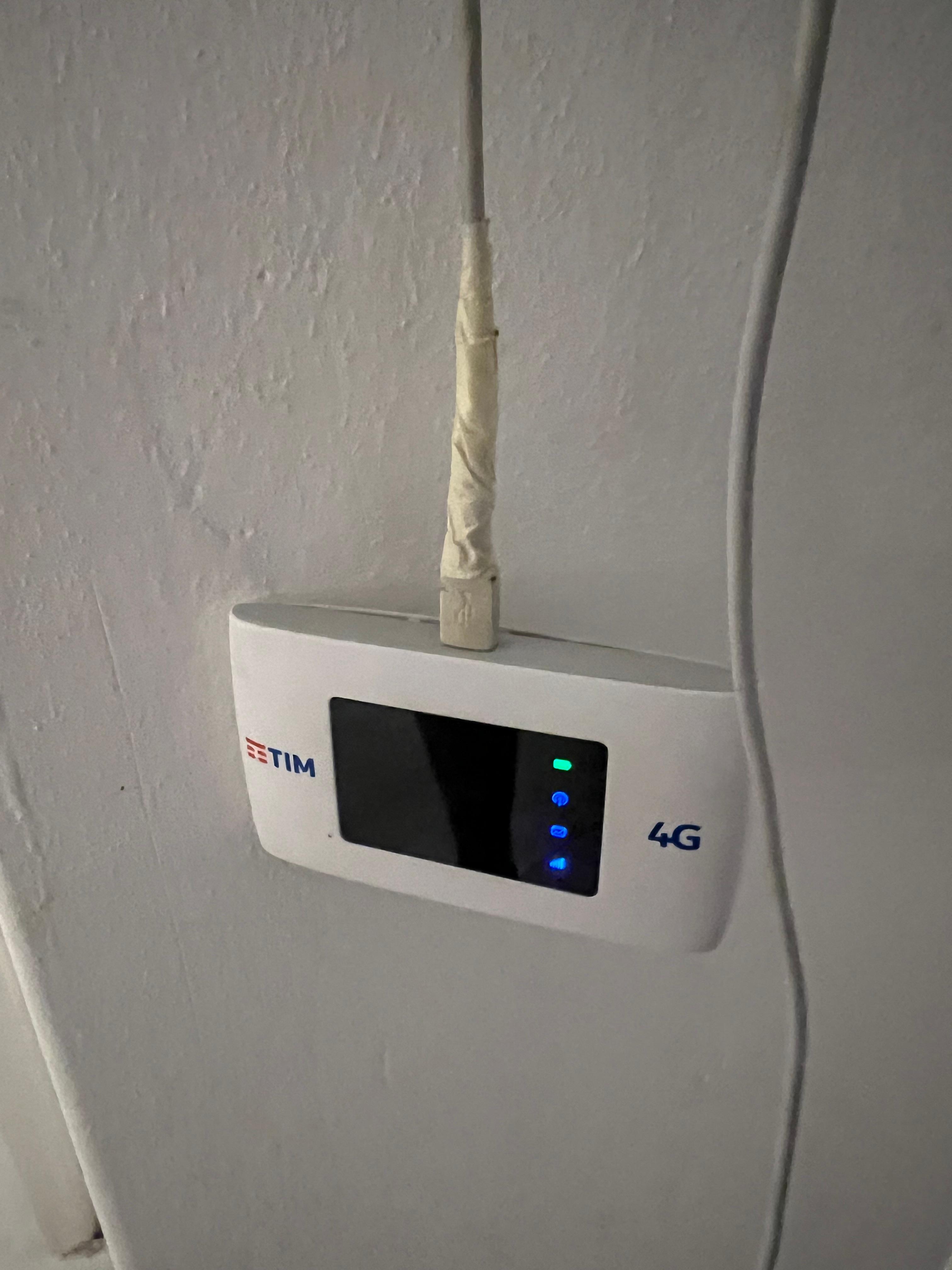 Taped up old broken WiFi 