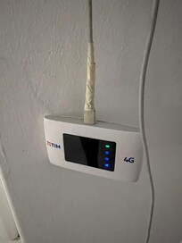 Taped up old broken WiFi
