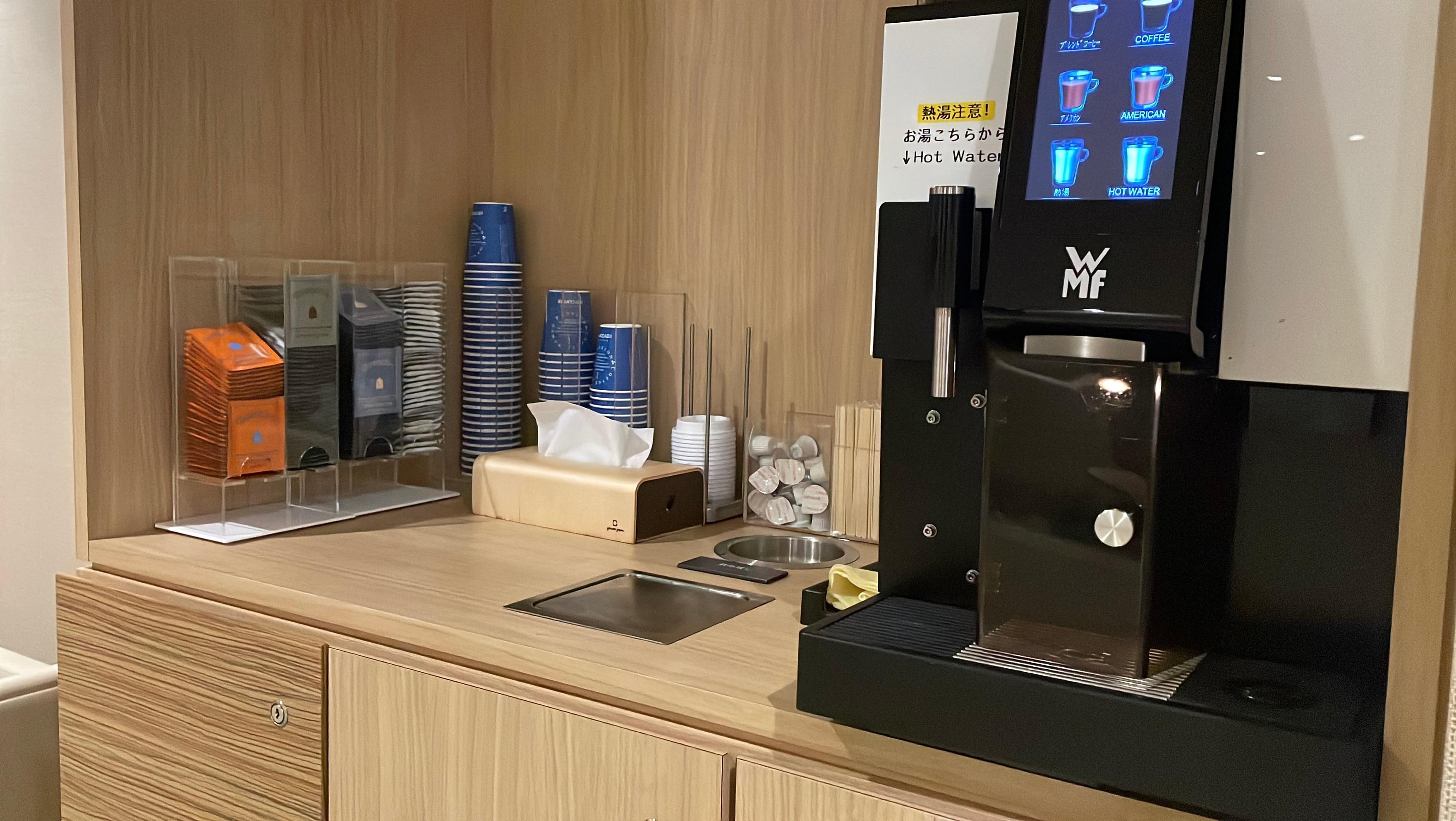 コーヒーやお茶が頂けます