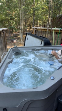 Early morning Hot Tub