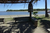 Picture from a park bench right outside of the resort area.
