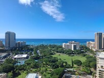 View from the 31st floor "ocean view" room.
