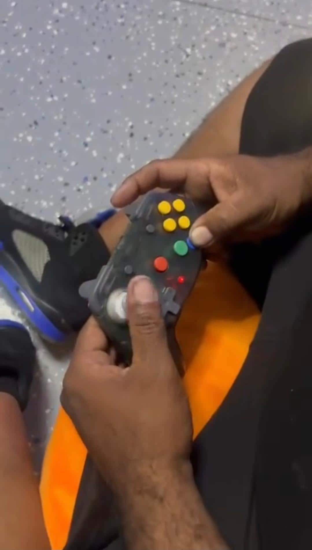 Playing video games