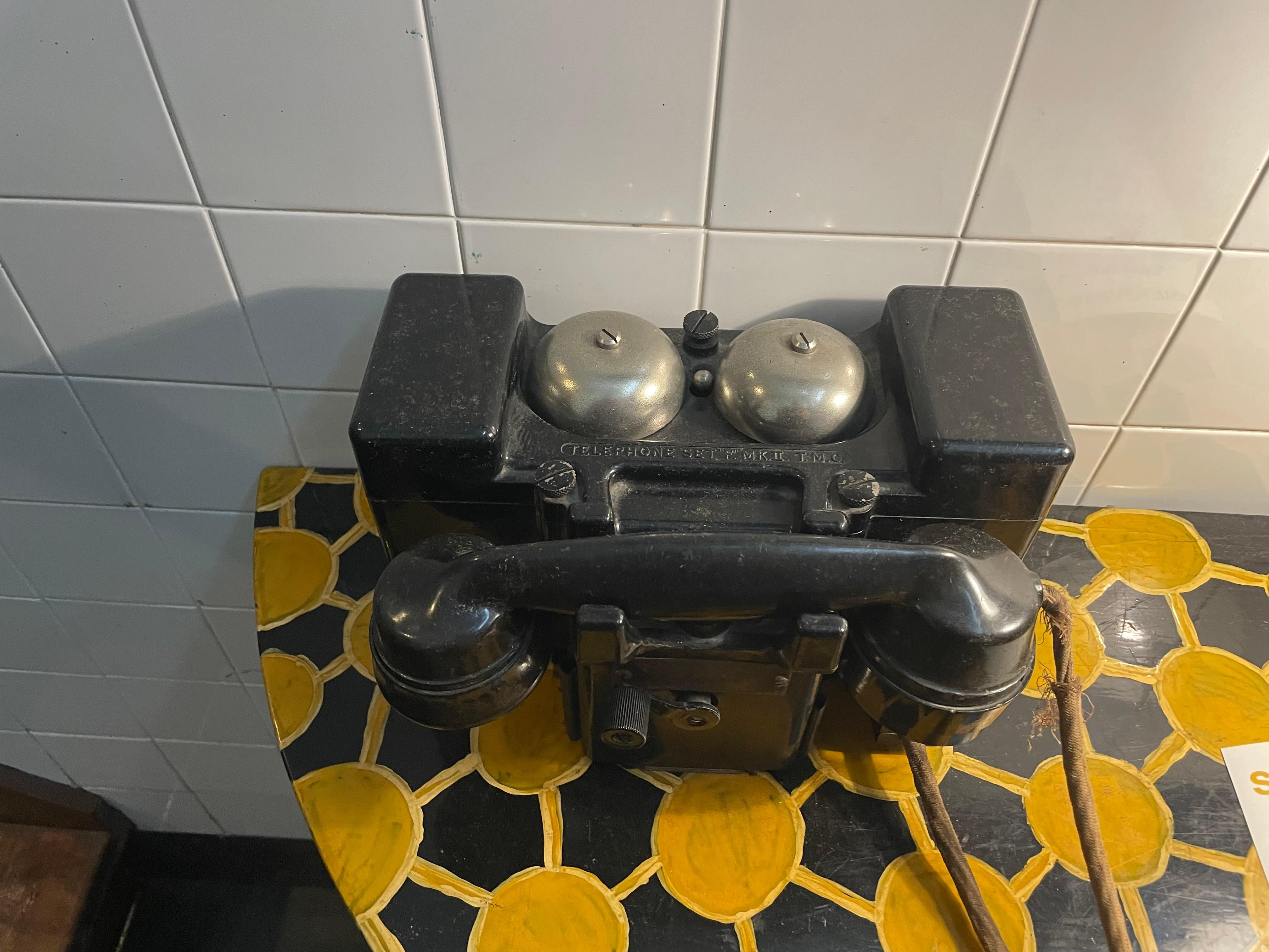 Quirky old phone in the lobby