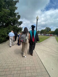 Was visiting for sons graduation