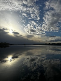 View of Lucille lake from the private doc.