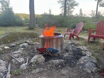 Fire pit area.