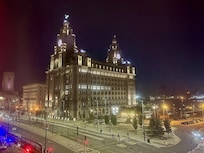 Night time view from our room
