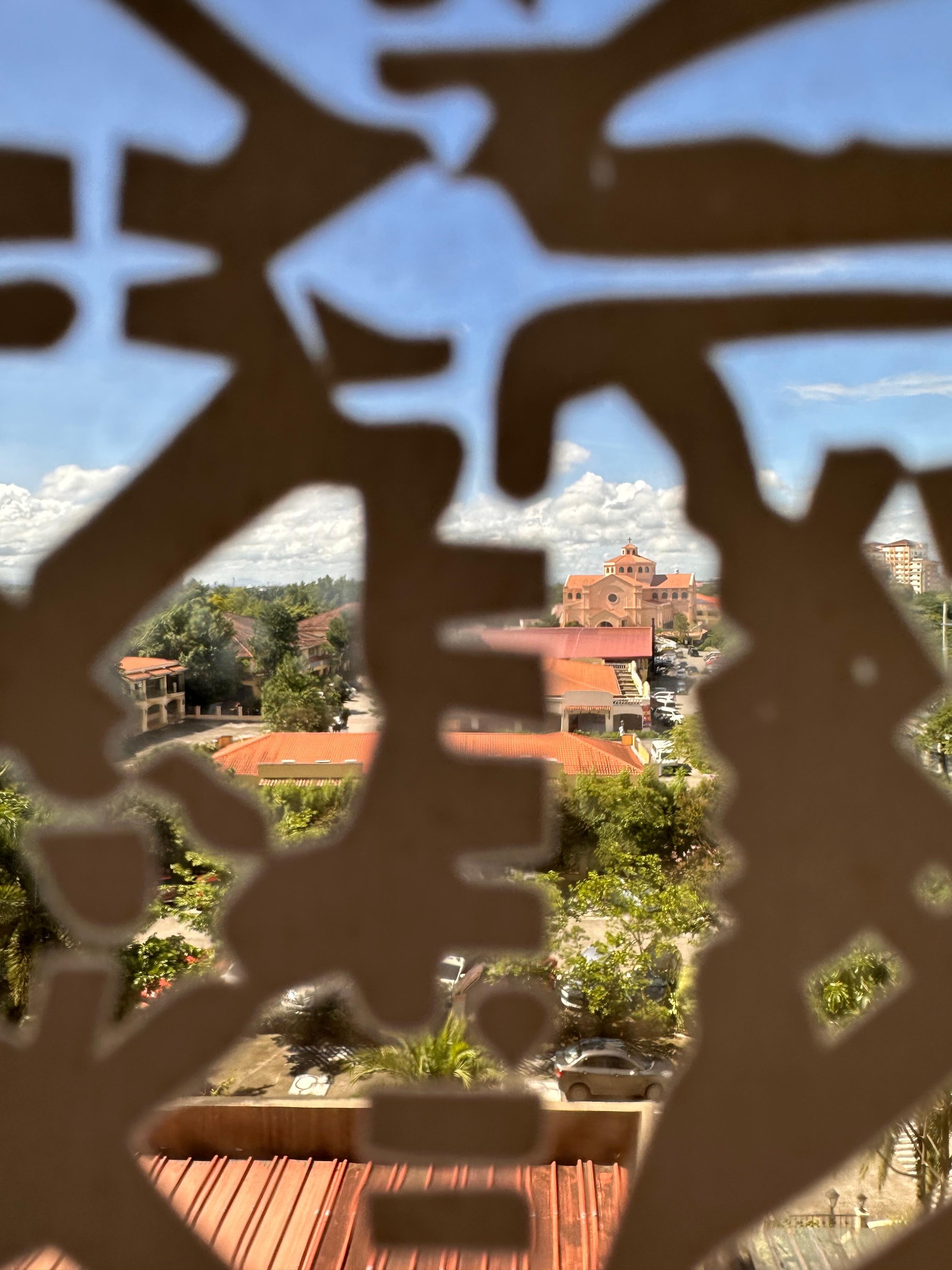 Overlooking the church from my room. 