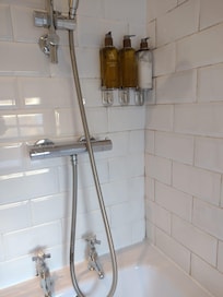 Broken shower fixture meant I could not raise the shower hose and had to lean down to wash my hair. Mouldy around the bath