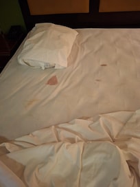 Blood on mattress