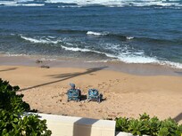 Great beach right in front of the rental.