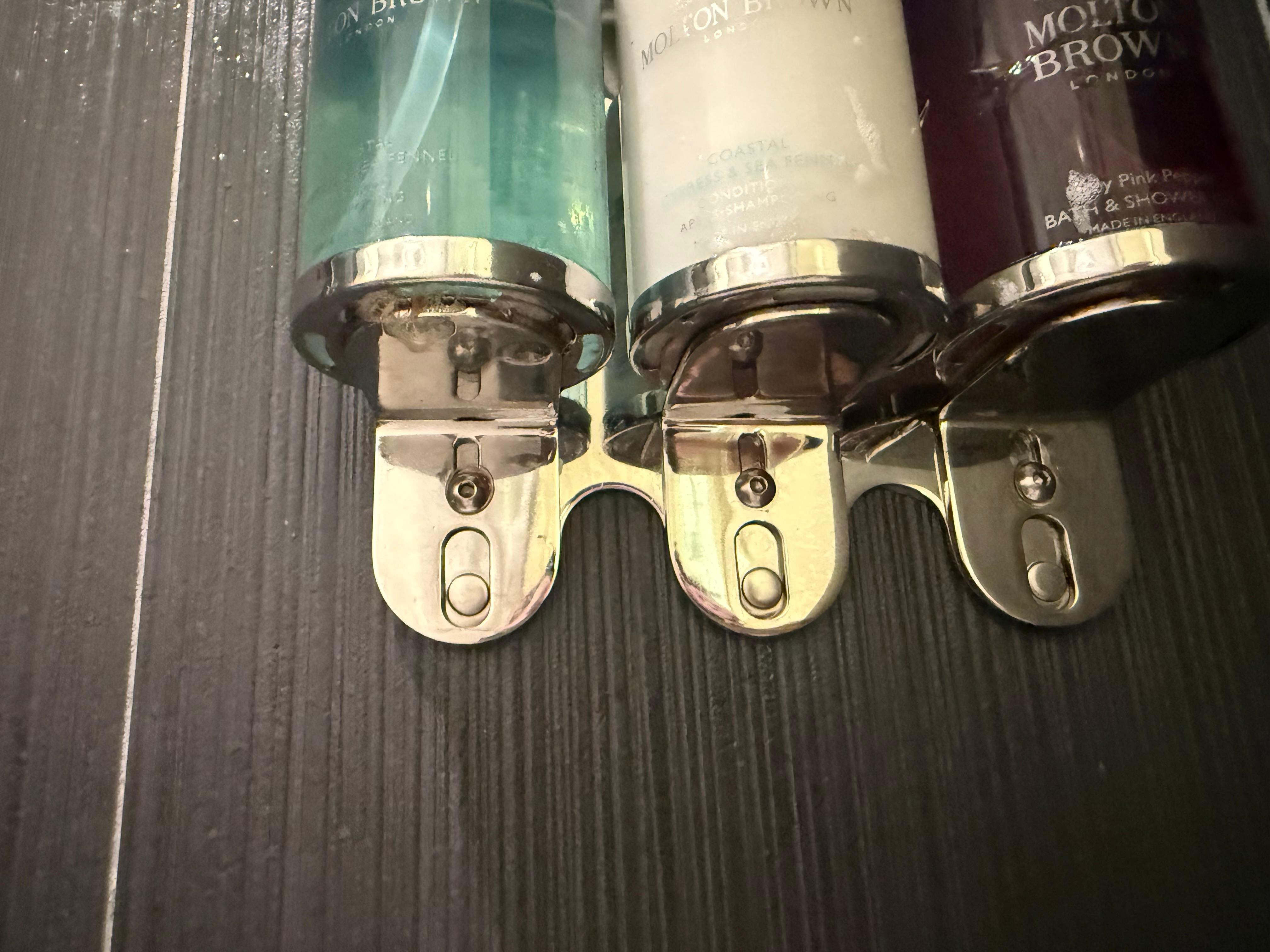 Shampoo, conditioner, body wash dispenser