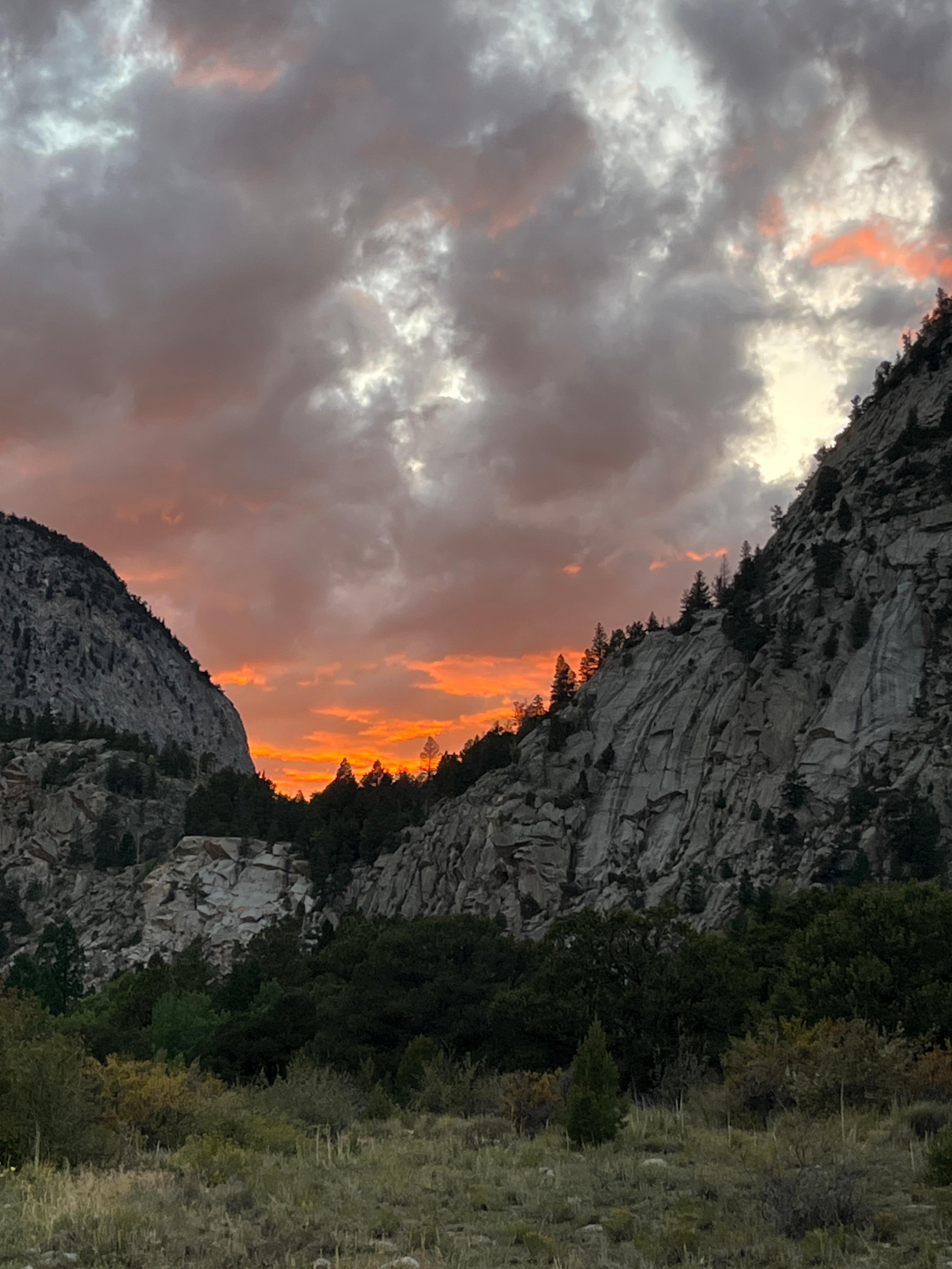 Evening on the mountain 