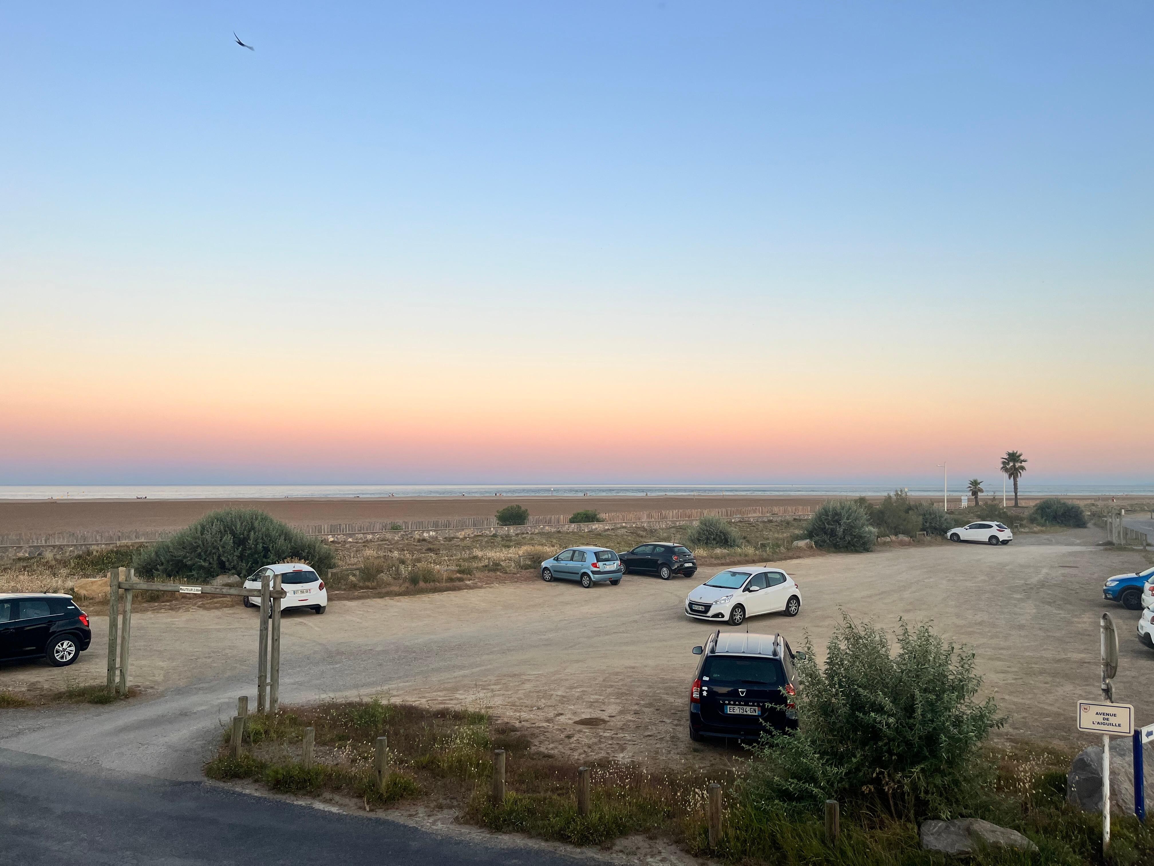 Couché de soleil de la terrasse