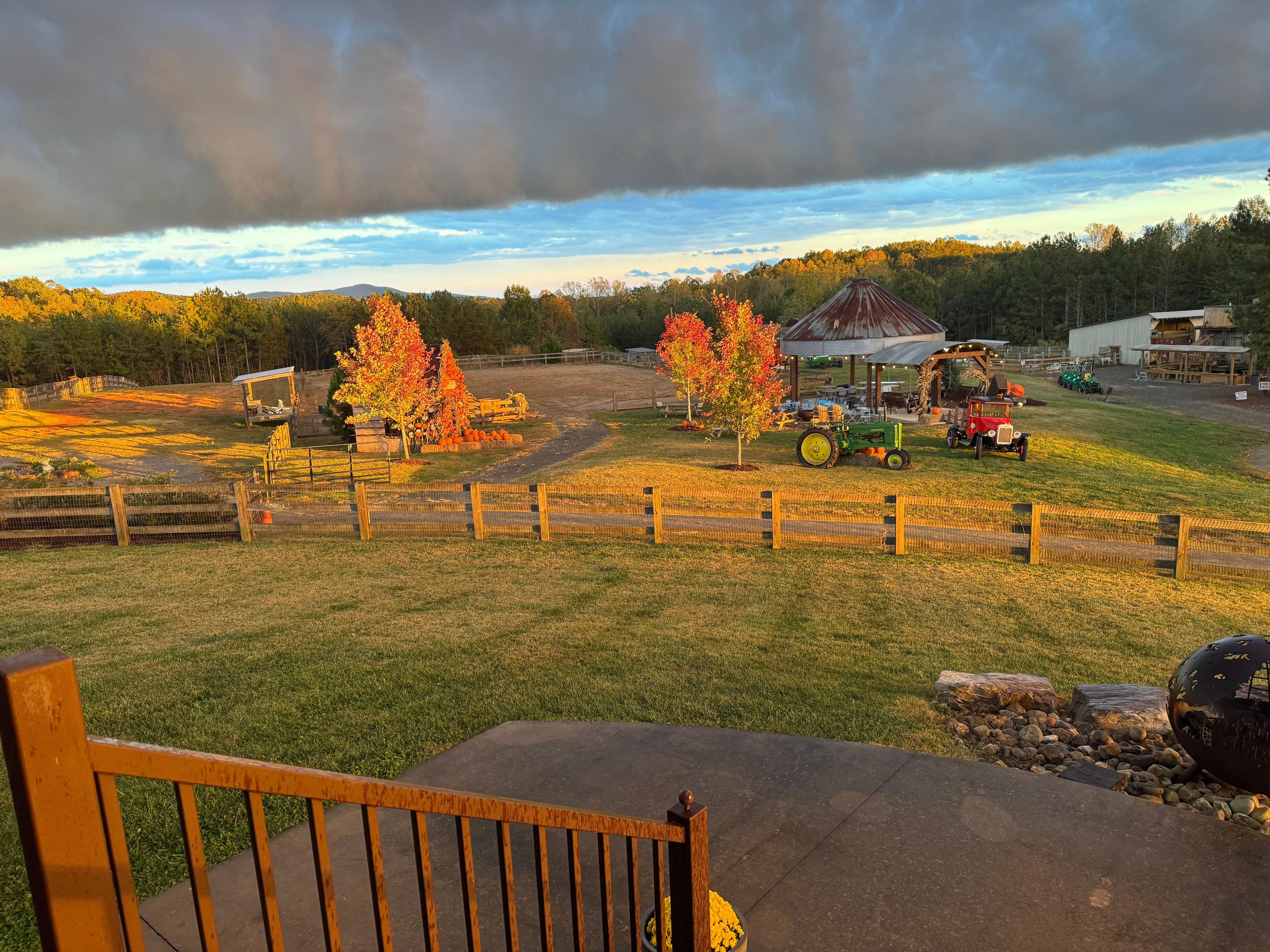 Sunset from the front porch
