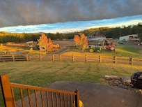 Sunset from the front porch