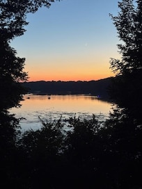 Sunset view from the porch