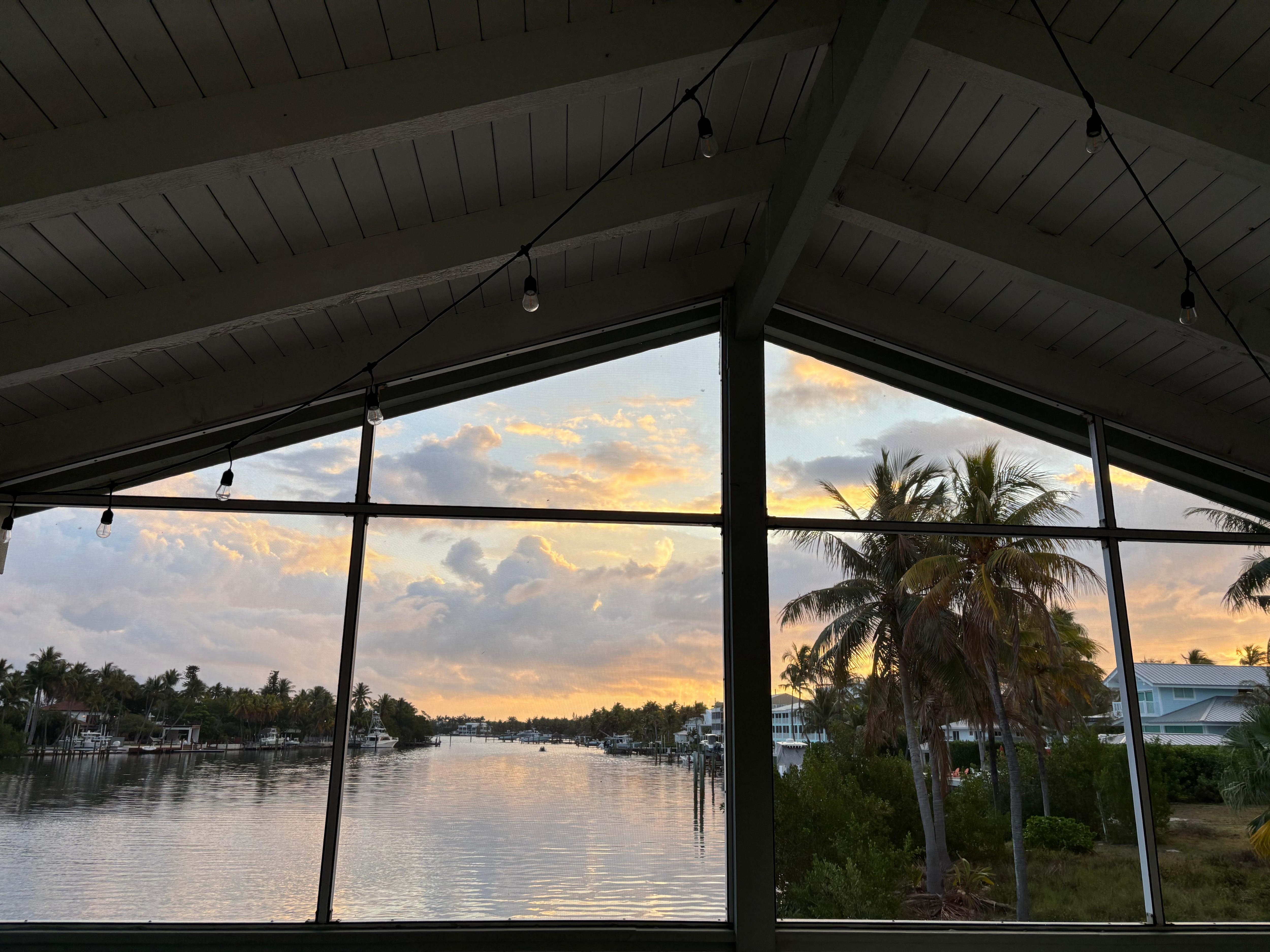 View from the enclosed porch