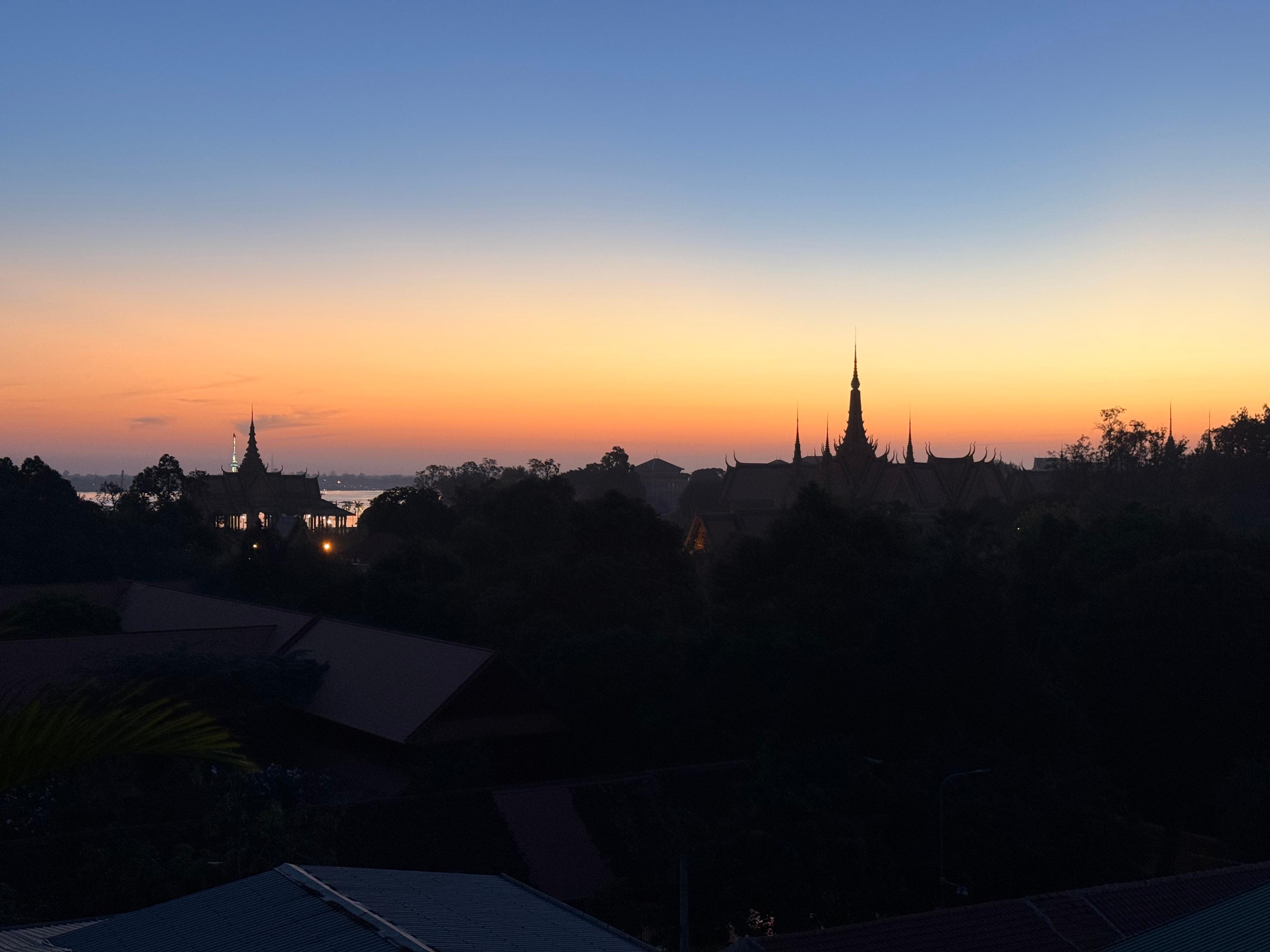 View from room at dawn