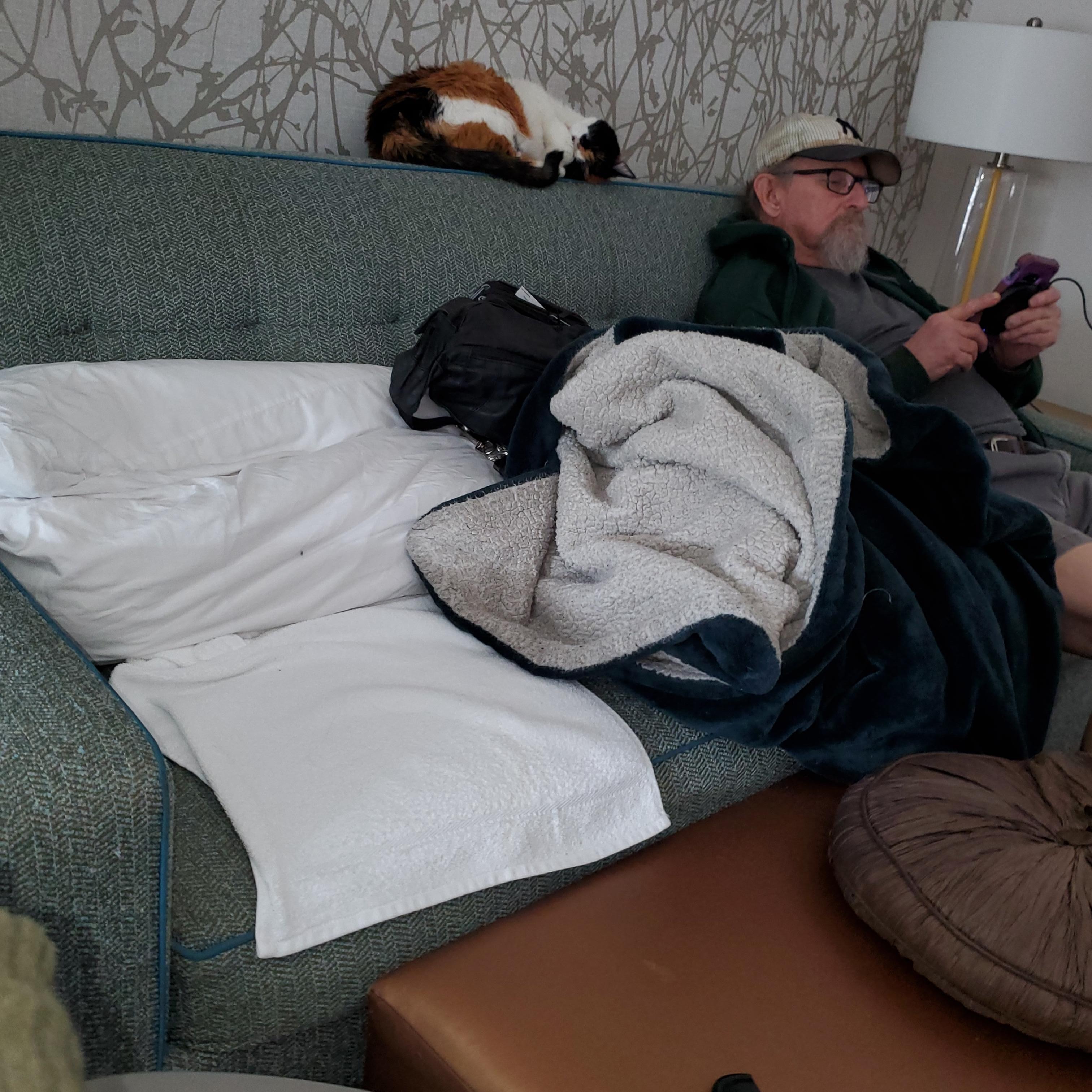 Couch where I slept.