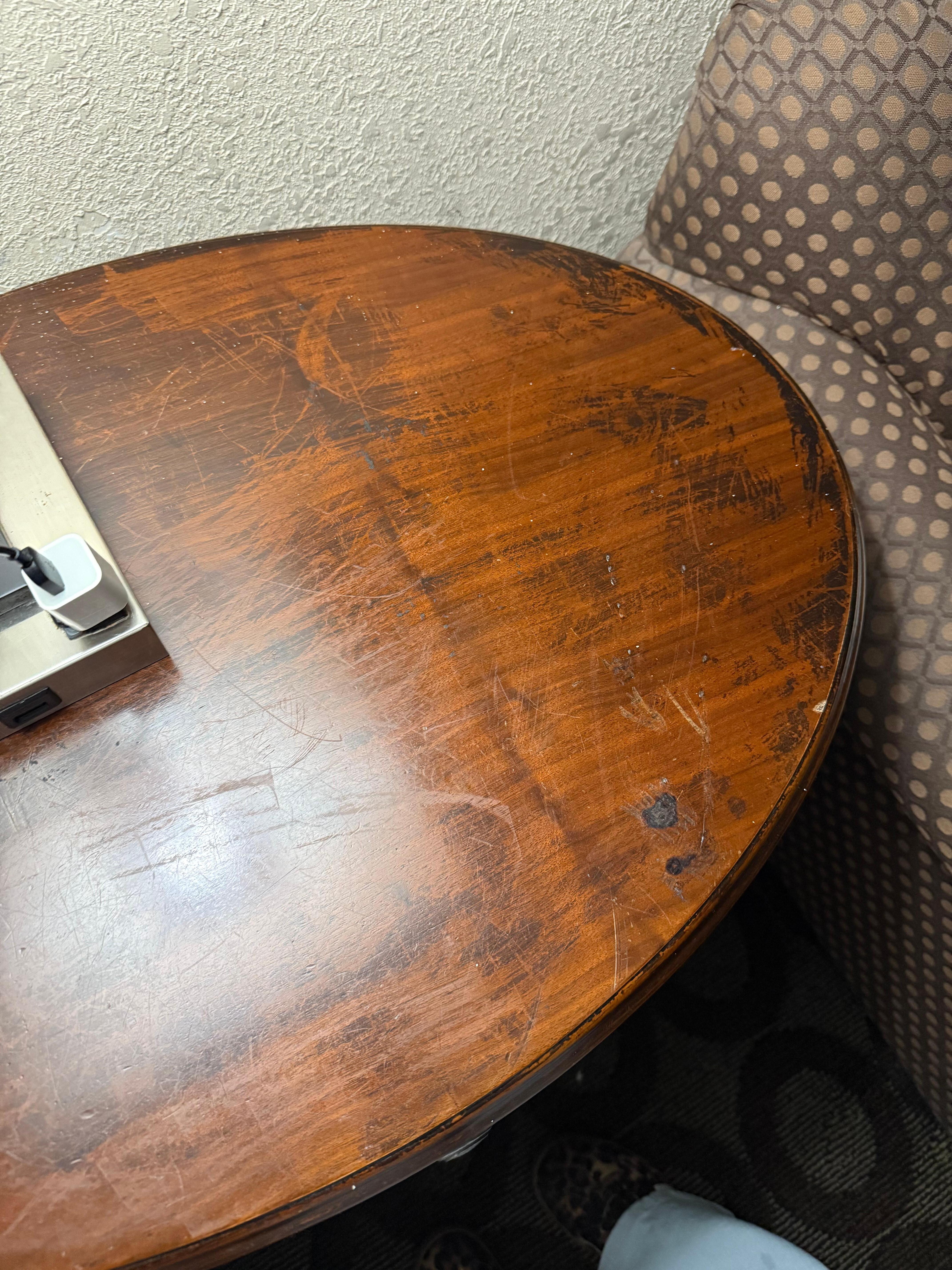 Dirty old side tables