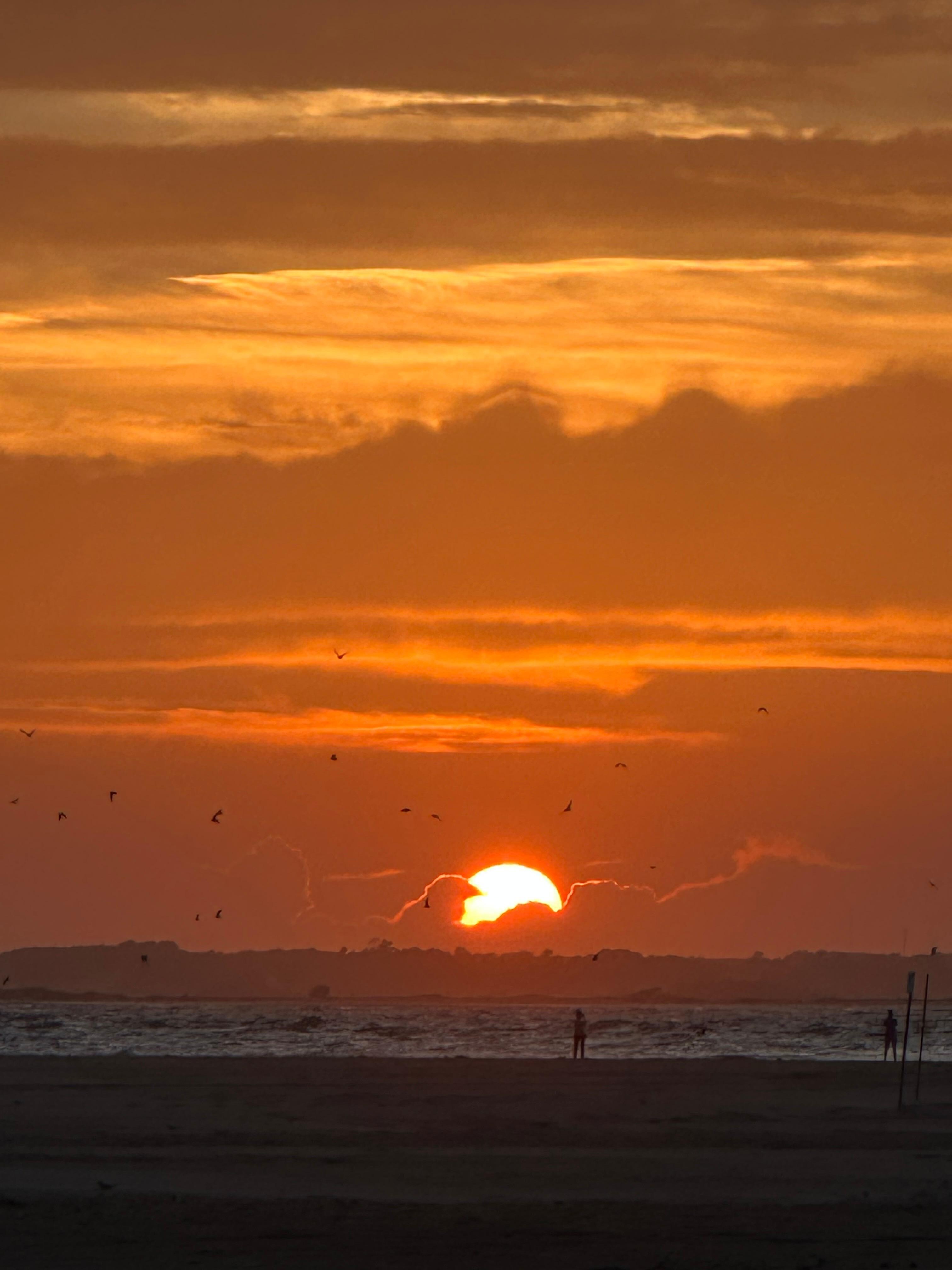 Beautiful sunset at the point. 